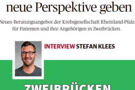 Neue Sprechstunden in Zweibrücken // Interview mit Psychoonkologe Stefan Klees